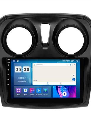 Штатная магнитола lesko для renault sandero ii ver 2 2013-2018 экран 9" 4/64gb carplay 4g wi-fi gps prime