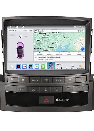 Штатная магнитола lesko для lexus lx iii рестайлинг 2012-2015 экран 9" 4/64 qled carplay 4g wi-fi gps 360 prime