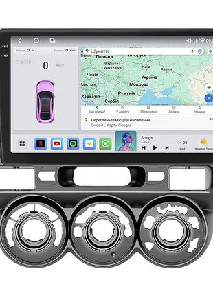 Штатная магнитола lesko для honda fit i manual ac 2001-2008 экран 9" 4/64 qled carplay 4g wi-fi gps 360 prime