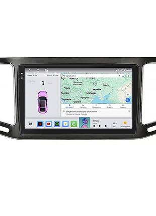 Штатная магнитола lesko для volkswagen sharan ii 2010-2015 экран 9" 4/64 qled carplay 4g wi-fi gps 360 prime