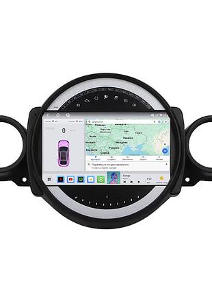 Штатна магнітола lesko для mini cabrio ii рестайлінг 2010-2015 екран 9" 4/64 qled carplay 4g wi-fi gps 360 prime