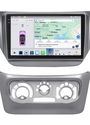 Штатна магнітола lesko для mitsubishi lancer evolution ix 2005-2007 екран 9" 4/64 qled carplay 4g wi-fi gps 360 prime