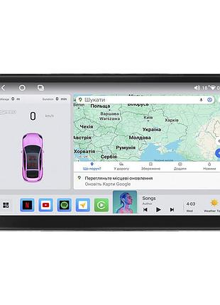 Штатна магнітола lesko для toyota highlander i (u20) 2001-2003 екран 9" 4/64 qled carplay 4g wi-fi gps 360 prime