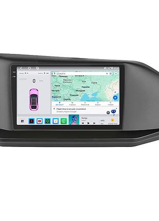 Штатна магнітола lesko для volkswagen caddy v 2020-н.в. екран 9" 4/64 qled carplay 4g wi-fi gps 360 prime