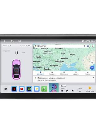 Штатна магнітола lesko для audi a3 ii (8p) рестайлінг 2 2008-2013 екран 9" 4/64 qled carplay 4g wi-fi gps 360 prime
