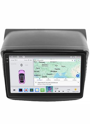 Штатная магнитола lesko для mitsubishi challenger ii рестайлинг 2013-2015 экран 9" 4/64 qled carplay 4g wi-fi gps 360 prime
