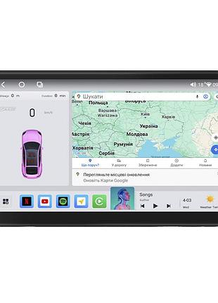 Штатная магнитола lesko для volkswagen multivan t5 рестайлинг 2009-2015 экран 9" 4/64 qled carplay 4g wi-fi gps 360 prime
