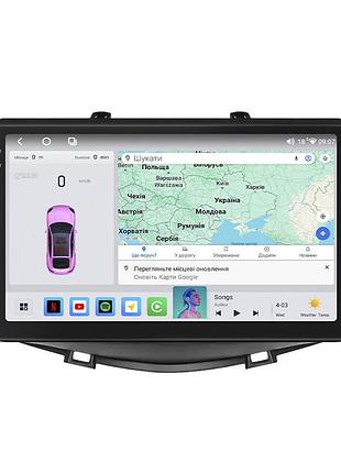 Штатная магнитола lesko для lifan x60 i рестайлинг 2015-2016 экран 9" 4/64 qled carplay 4g wi-fi gps 360 prime