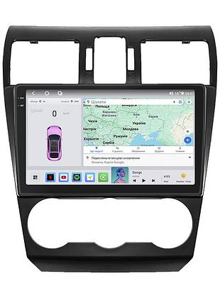 Штатная магнитола lesko для subaru impreza iv 2011-2015 экран 9" 4/64 qled carplay 4g wi-fi gps 360 prime