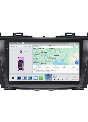Штатная магнитола lesko для mazda 5 ii (cw) 2010-2015 экран 9" 4/64 qled carplay 4g wi-fi gps 360 prime