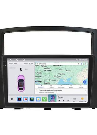 Штатная магнитола lesko для mitsubishi montero iv 2006-н.в. экран 9" 4/64 qled carplay 4g wi-fi gps 360 prime