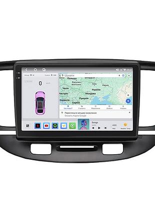 Штатная магнитола lesko для kia rio ii рестайлинг 2009-2011 экран 9" 4/64 qled carplay 4g wi-fi gps 360 prime