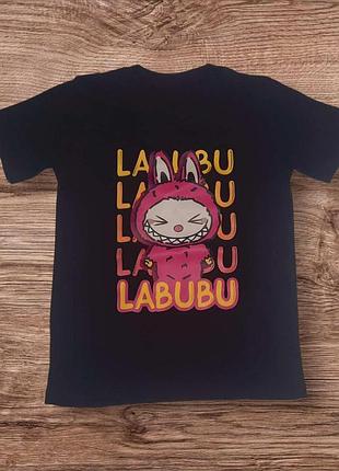 Детская футболка с принтом labubu (размеры 110–152 см) 134-140