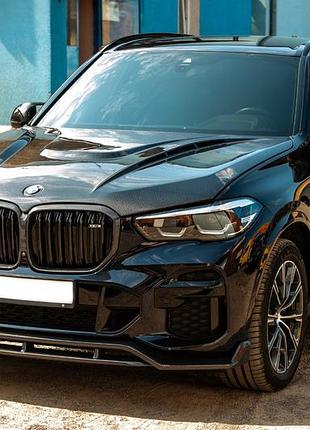 Передний лип paradigm v-2 (2018-2022, натуральный карбон) для bmw x5 g05 2019–2026 гг