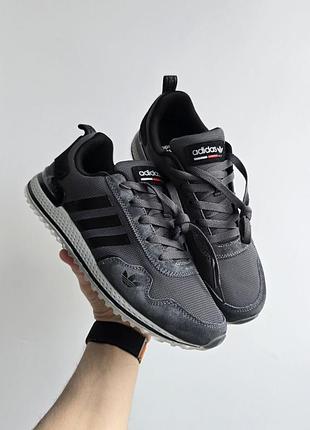 Кроссовки мужские adidas pod-s3.1 серые летние демисезонные весна-лето-осень замша текстиль размер 41-45 новые 3129-6