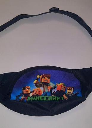 Поясная сумка для детей с героями minecraft
