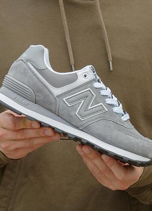 New balance 574 grey white 4