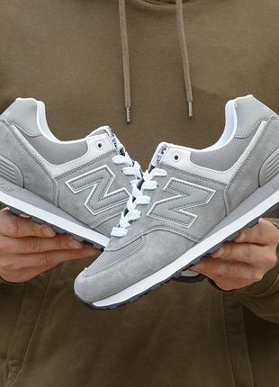 New balance 574 grey white 7