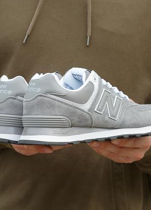 New balance 574 grey white 9