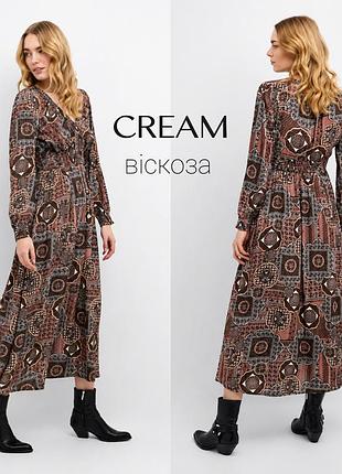 Cream длинное платье из вискозы орнамент пэчворк canyon rose