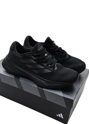 Кроссовки мужские adidas supernova черные летние демисезонные весна-лето-осень текстиль сетка размер 41-45 новые 1143