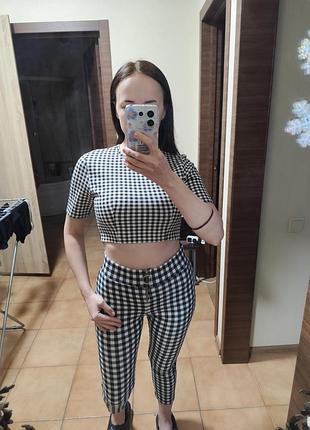 Костюм двойка в клетку