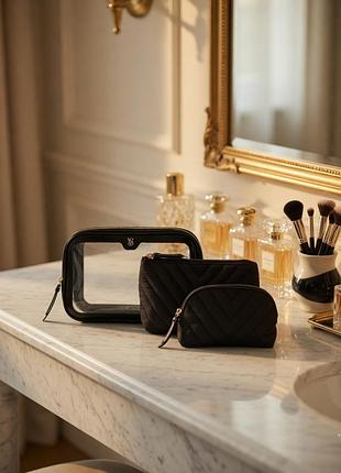 Набір косметичок 3-piece makeup bag від victoria´s secret