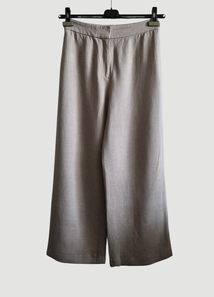 Широкие брюки брючины палаццо вискоза лен massimo dutti р. m