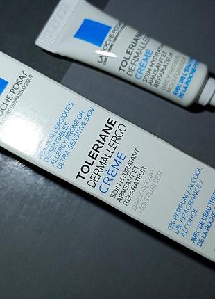 Профессиональный успокаивающий крем-флюид la roche-posay toleriane dermallergo crème (миниатюра 2 мл)