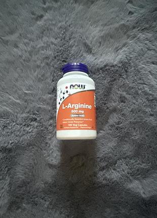 L-arginine 100 capsules 500mg