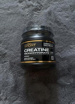 Креатин california gold nutrition, sport, pure creatine monohydrate, unflavoured, 453 g