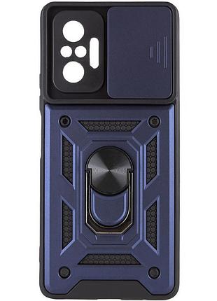 Чехол ummi camshield serge ring для xiaomi redmi note 10 pro / 10 pro max синий / navy
