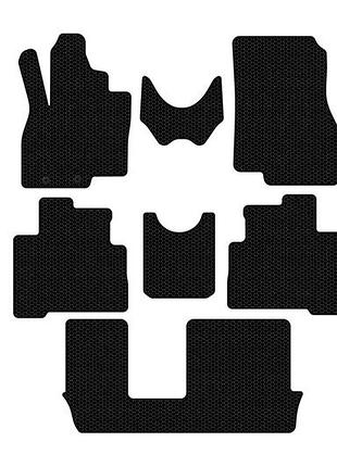 Резиновые коврики carsuit (3 ряда, черные) для mitsubishi grandis 2003-2011 гг