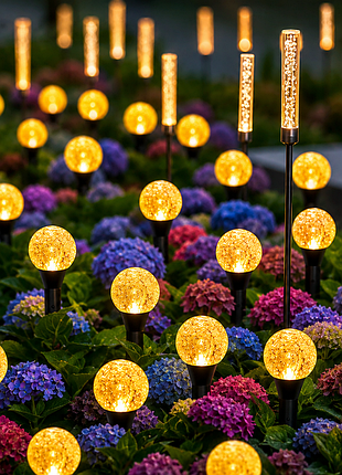 Садовый светильник garden light с солнечной панелью