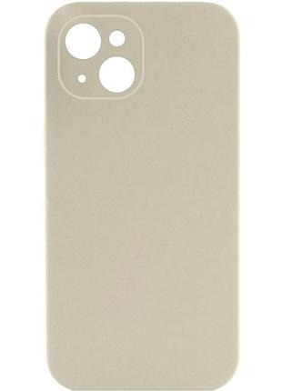 Чохол silicone case full camera protective (aa) no logo для apple iphone 13 (6.1") бежевий / antique white