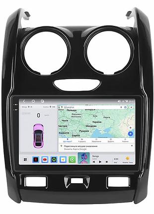 Штатная магнитола lesko для dacia duster ii 2017-2021 экран 9" 4/64 qled carplay 4g wi-fi gps 360 prime