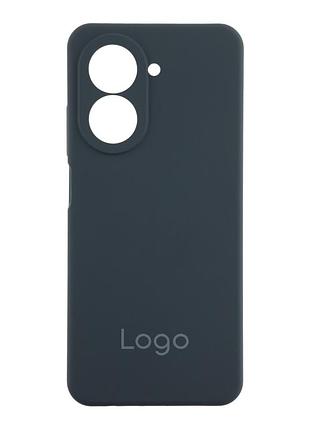 Чехол-накладка liquid silicone (aa) с защитой на камеру для xiaomi redmi a5 4g dark blue