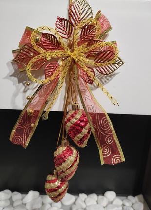 Декоративные, новогодние, рождественские подвески, шишки