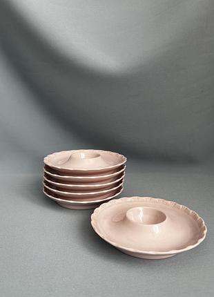 Вінтажна пашотниця / підставка для яйця hutschenreuther germany – porcelaine rose