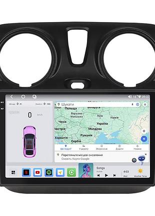 Штатная магнитола lesko для dacia dokker i рестайлинг ver 2 2017-н.в экран 9" 4/64 qled carplay 4g wi-fi gps 360 prime