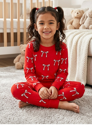 Теплая флисовая пижама marks &amp; spencer для девочки 8-9 лет