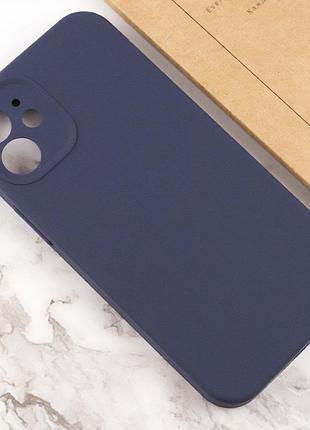 Чехол silicone case full camera protective (aa) no logo для apple iphone 12 (6.1") темно-синий / midnight blue 3