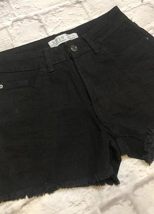 Женские черные джинсовые шорты primark 38