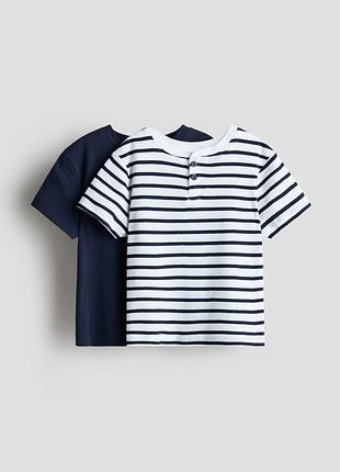 Набор хлопковых футболок h&amp;m (2 шт) | детские футболки для мальчика