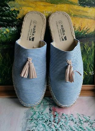 Шлепанцы женские walkx women эспадрильи без задника мюли бабуши текстиль