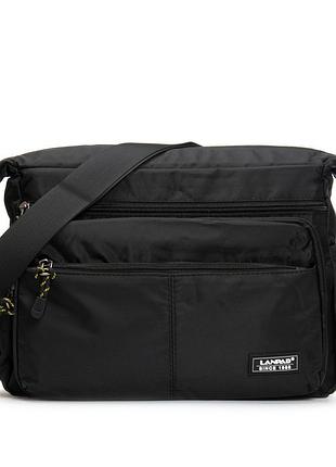 Podium сумка мужская на плечо нейлон lanpad 8649 black почтальон