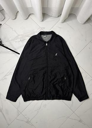 Чоловіча куртка вітровка kangol vintage black harrington jacket / розмір xl