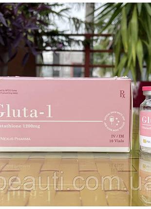 Антиоксидант глутатион 1200 mg. nexus pharma gluta 1 в коробке 10 флаконов