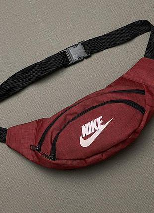 Бананка червона nike бананка найк бананка чоловіча жіноча сумка через плече сумка спорт найк