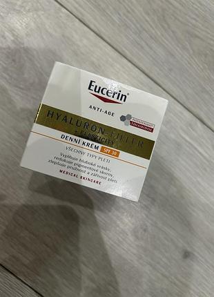 Антивіковий денний крем eucerin hyaluron-filler + elasticity із захистом spf30